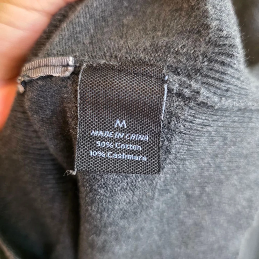 Men's Marc Anthony V-Neck Sweater M Gray
